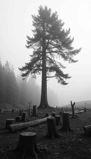Survivor Among Stumps