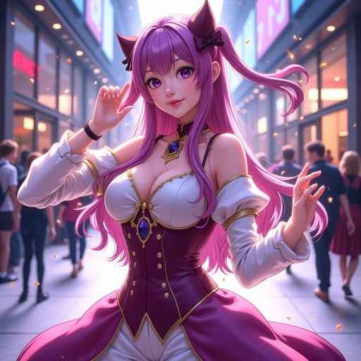 Pink-Haired Anime Girl