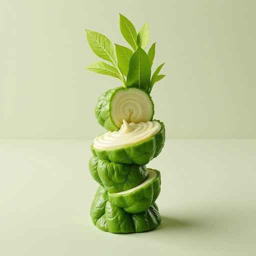 Spiraling Cucumber Tower