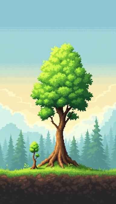 Majestic Tree Growth