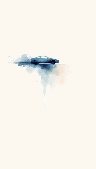 Dissolving Car Silhouette