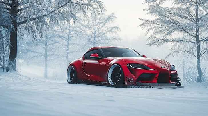 Red sports car