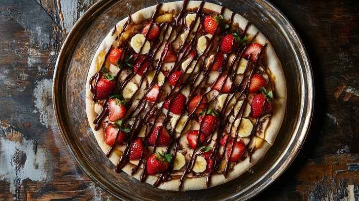 Delicious fruit pizza