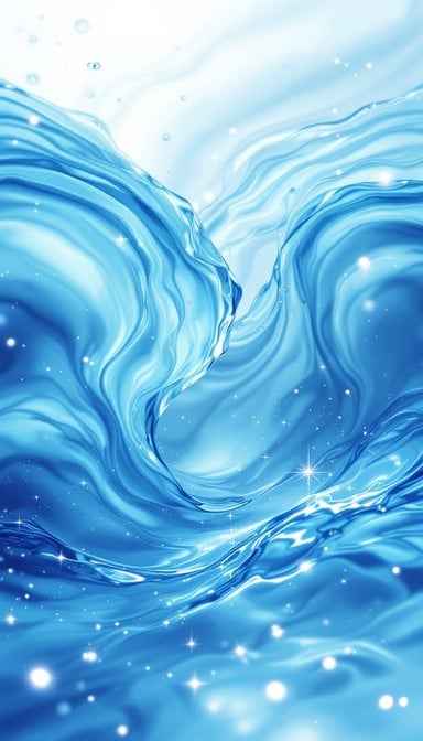 Ethereal Blue Waves