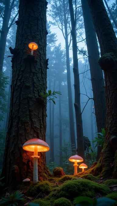 Luminous Forest Fungi