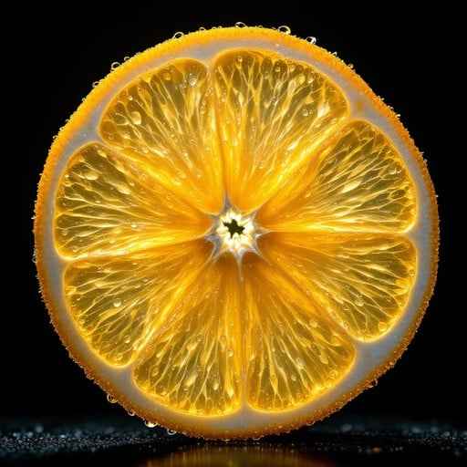 Glowing Orange Slice