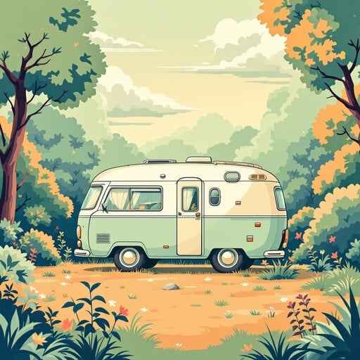 Peaceful Camper Adventure