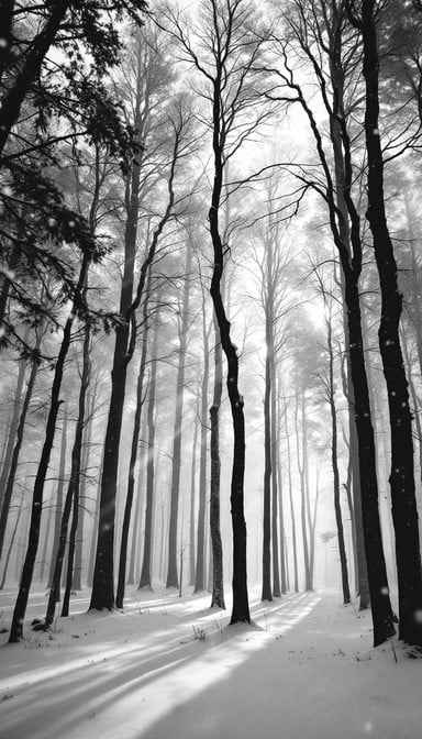 Misty Winter Forest Misty Winter Forest