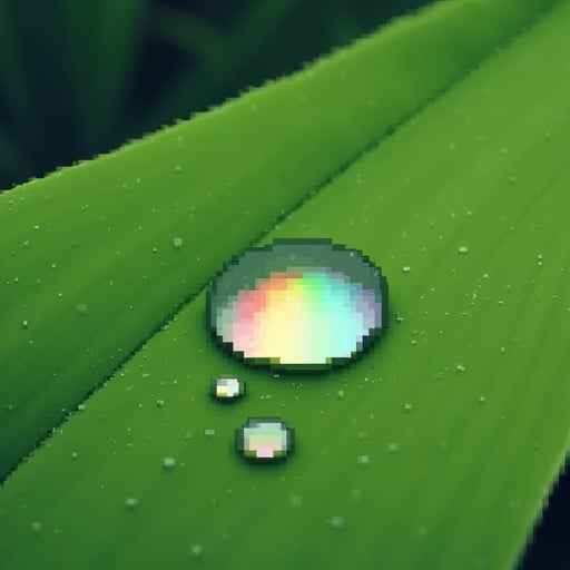 Prismatic Leaf Droplet Prismatic Leaf Droplet