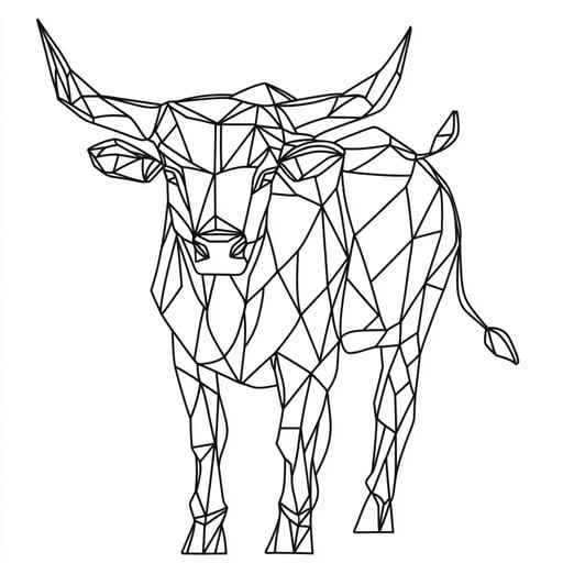 Geometric Bull Design Geometric Bull Design