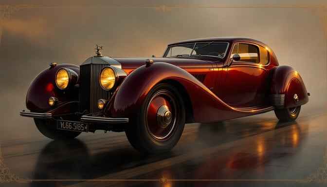 Luxurious Vintage Automobile Luxurious Vintage Automobile