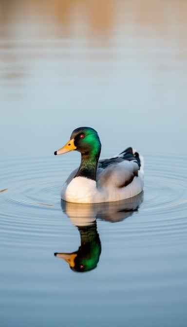 Mallard Mirror Reflection