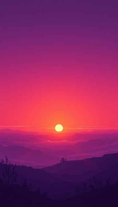 Purple Mountain Sunset