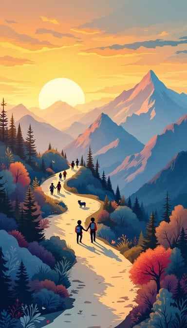Mountain Adventure Sunset