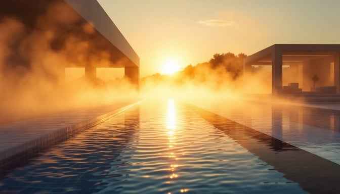 Steamy Sunset Pool Steamy Sunset Pool