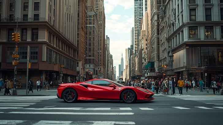 Red sports car