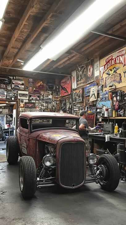Vintage Garage View