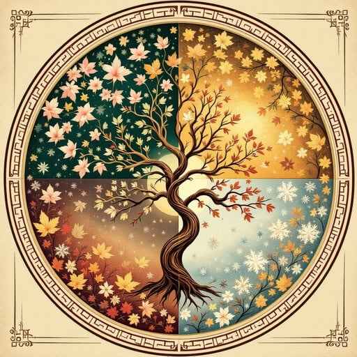 Seasonal Tree Mandala