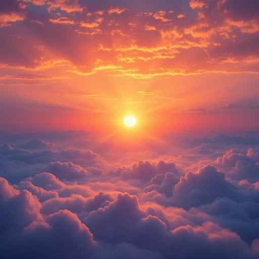Heavenly Sunset Glory Heavenly Sunset Glory