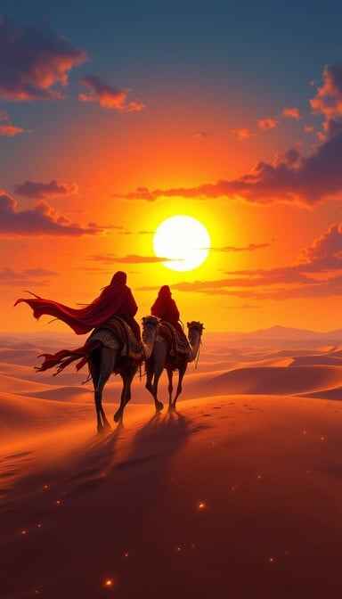 Desert Sunset Journey