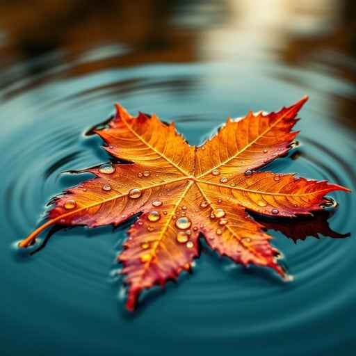 Autumn Leaf Floating Autumn Leaf Floating