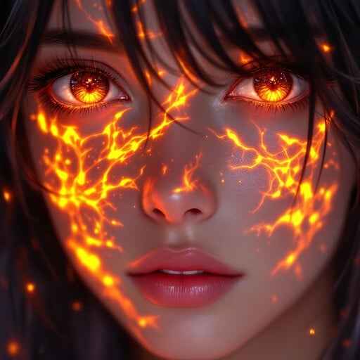 Glowing Ember Portrait