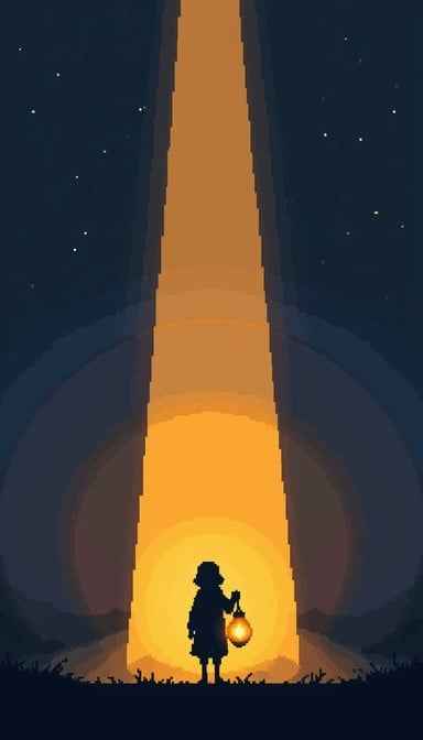 Child's Glowing Journey