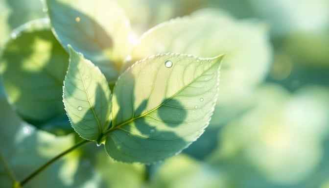 Dewy Morning Leaves Dewy Morning Leaves