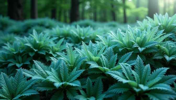 Verdant forest ferns Verdant forest ferns