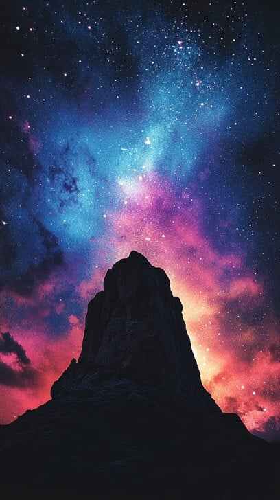 Starry Mountain Sky Starry Mountain Sky
