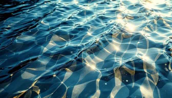 Rippling Golden Water