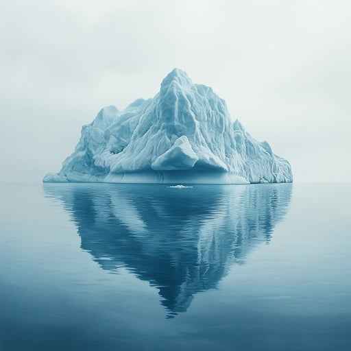 Serene Iceberg Reflection