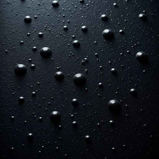 Droplets on Obsidian