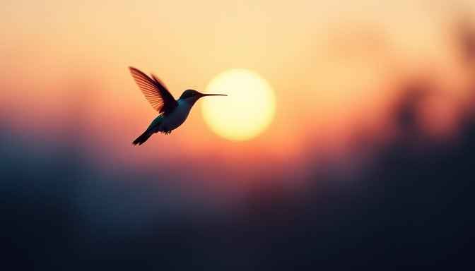 Hummingbird Meets Sunrise Hummingbird Meets Sunrise