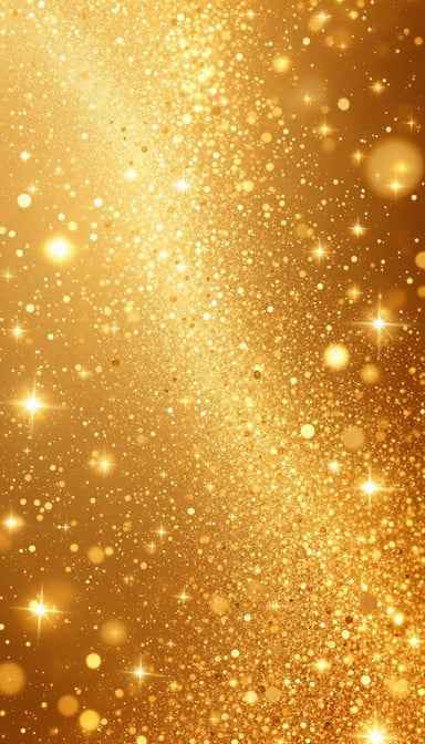 Cascading Golden Sparkles