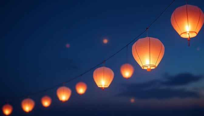 Floating Amber Lights Floating Amber Lights