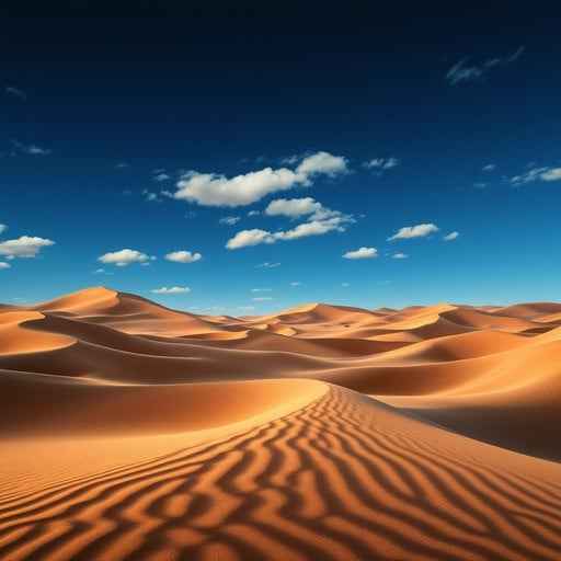 Sweeping desert dunes