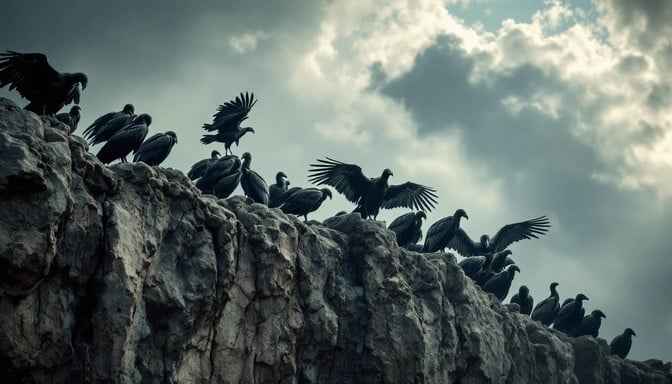 Vultures Await Storm