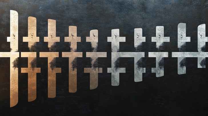 Abstract crosses display Abstract crosses display