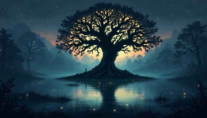 Mystical Tree Reflection Mystical Tree Reflection