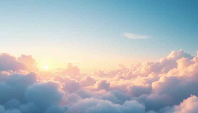 Heavenly Golden Clouds