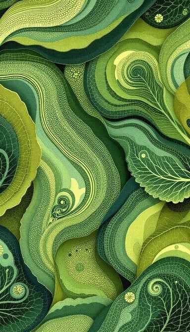 Flowing Green Patterns Flowing Green Patterns