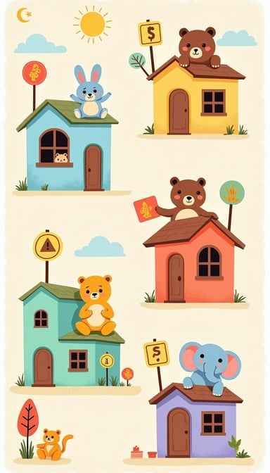 Animal Neighborhood Houses