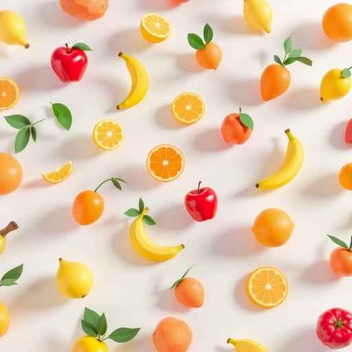 Floating Fruit Pattern