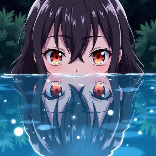 Reflective Anime Gaze