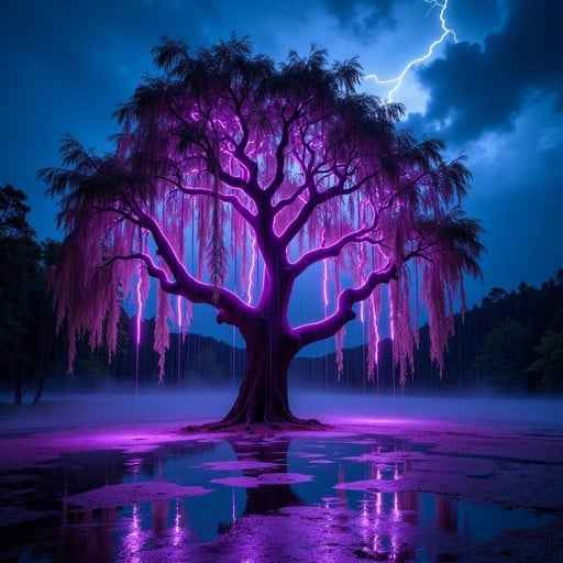 Neon Storm Tree Neon Storm Tree