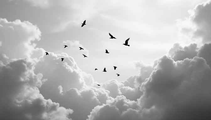 Birds Against Sky Birds Against Sky