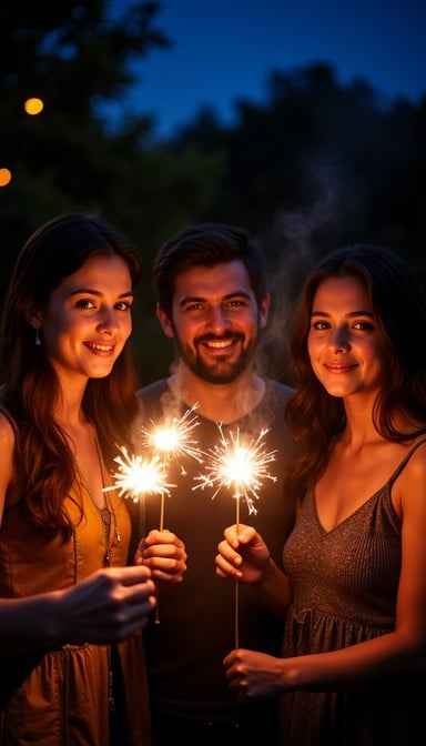 Sparkling night celebration Sparkling night celebration