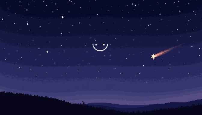 Smiling Night Sky