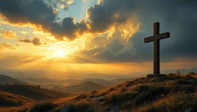 Cross Meets Sunset
